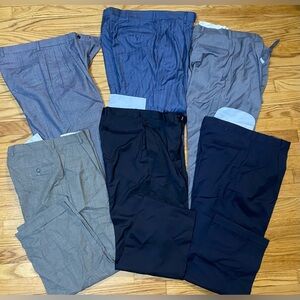 Men's Assorted Color Pants Bundle waist from 32-33 L 27-29 great condition